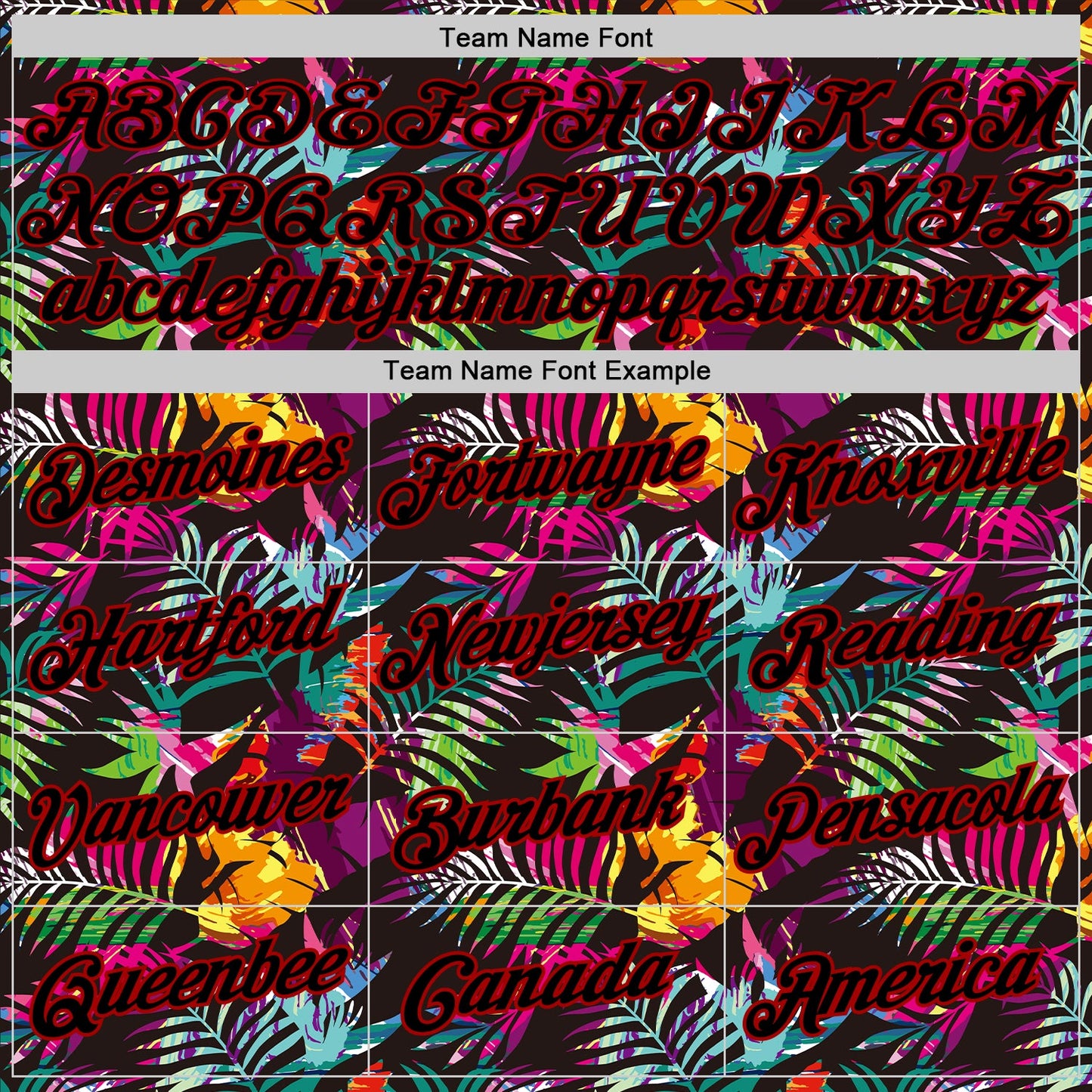 Custom Black Black-Red 3D Pattern Tropical Hawaii Palm Leaves Authentic Basketball Jersey view 3