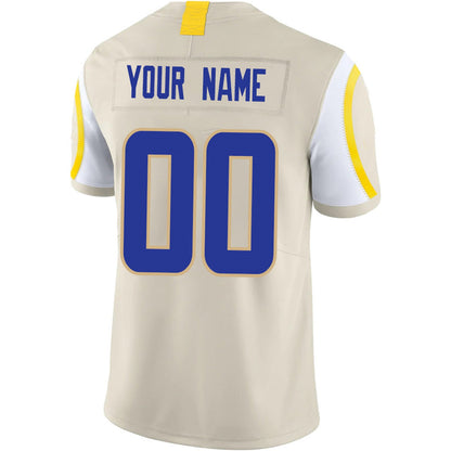 Custom LA.Rams Football Jerseys Team Player or Personalized Design Your Own Name for Men's Women's Youth Jerseys Navy view 4