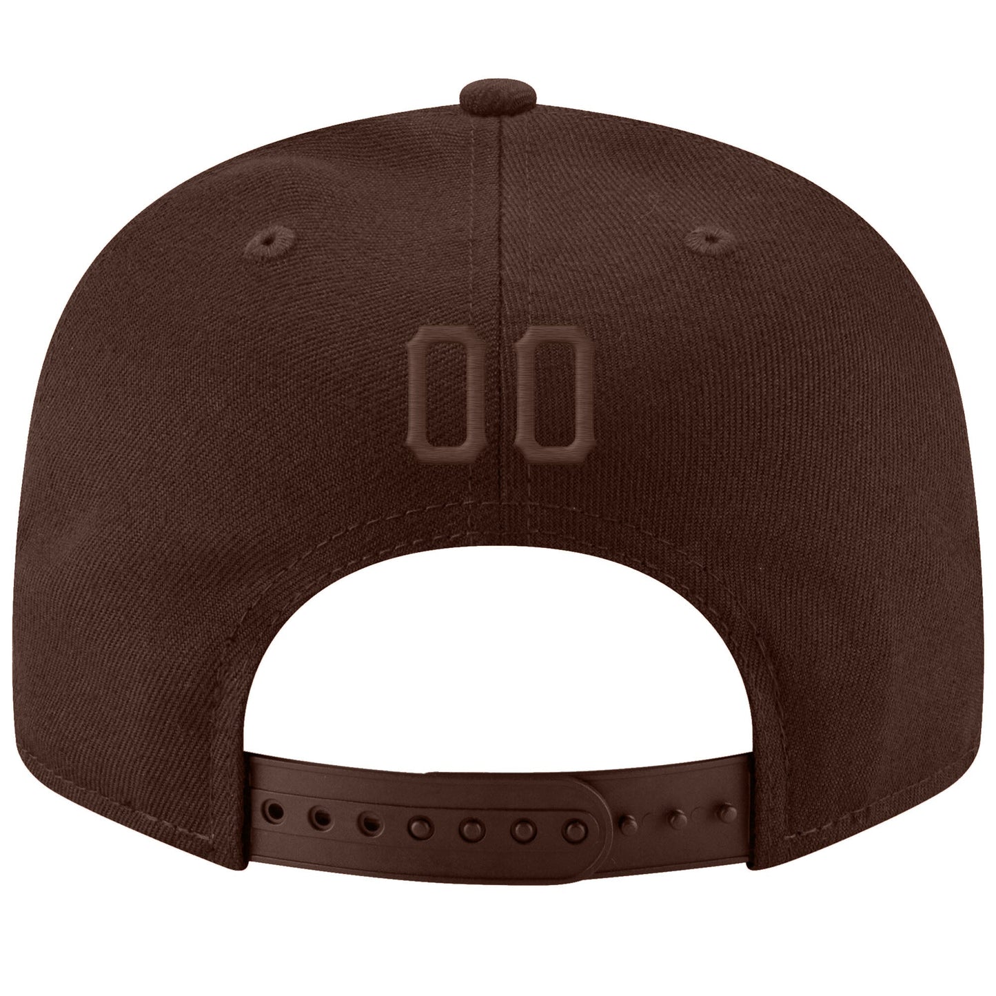 Custom Brown Brown-Gold Stitched Adjustable Snapback Hat view 3