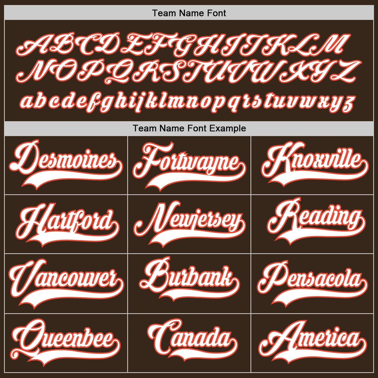 Custom Brown White-Orange Hockey Jersey view 6