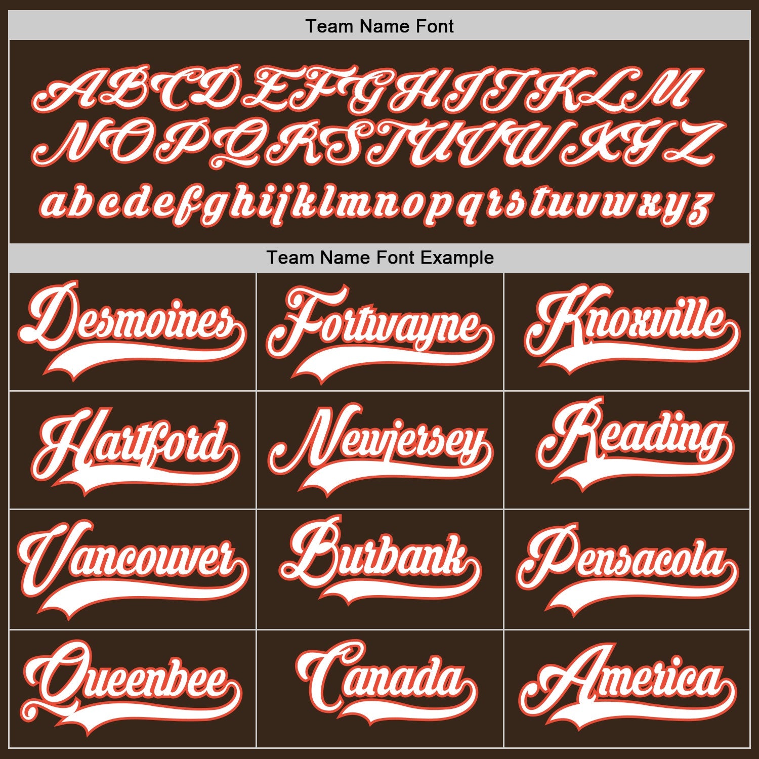 Custom Brown White-Orange Hockey Jersey view 6
