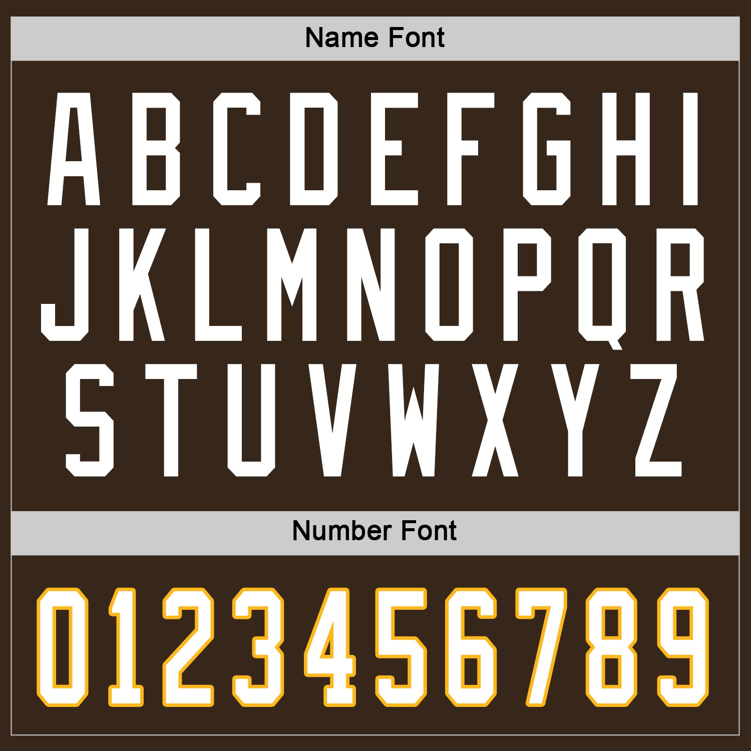 Custom Brown White-Gold Hockey Jersey view 5
