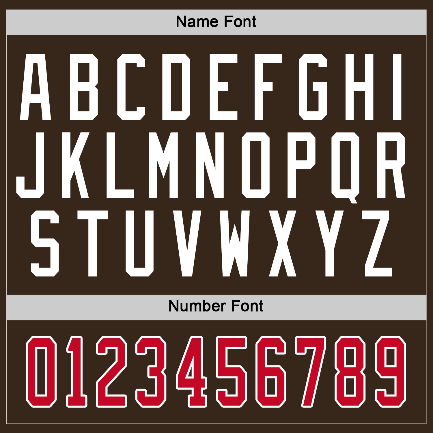 Custom Brown Red-White Hockey Jersey view 3