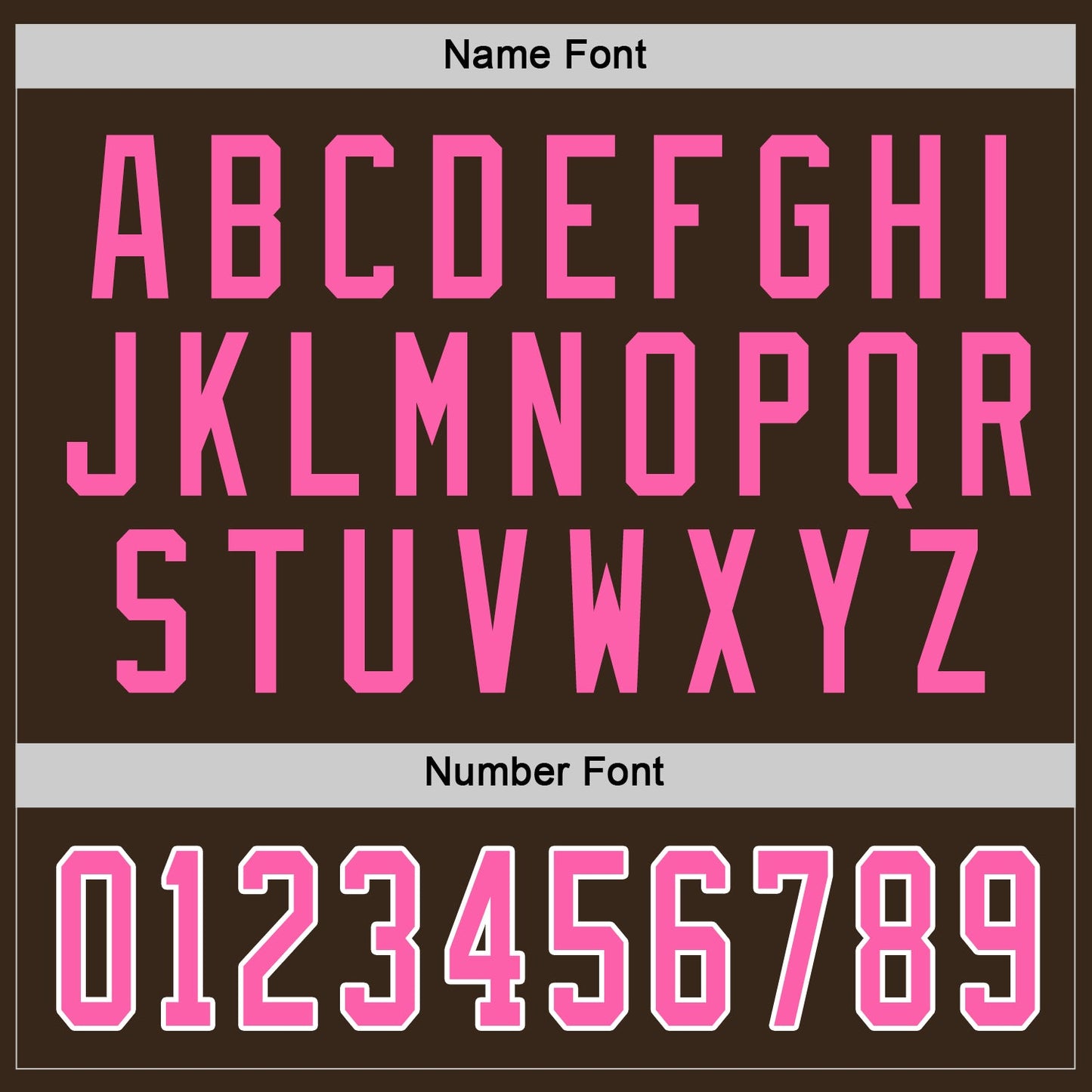 Custom Brown Pink-White Hockey Jersey view 3