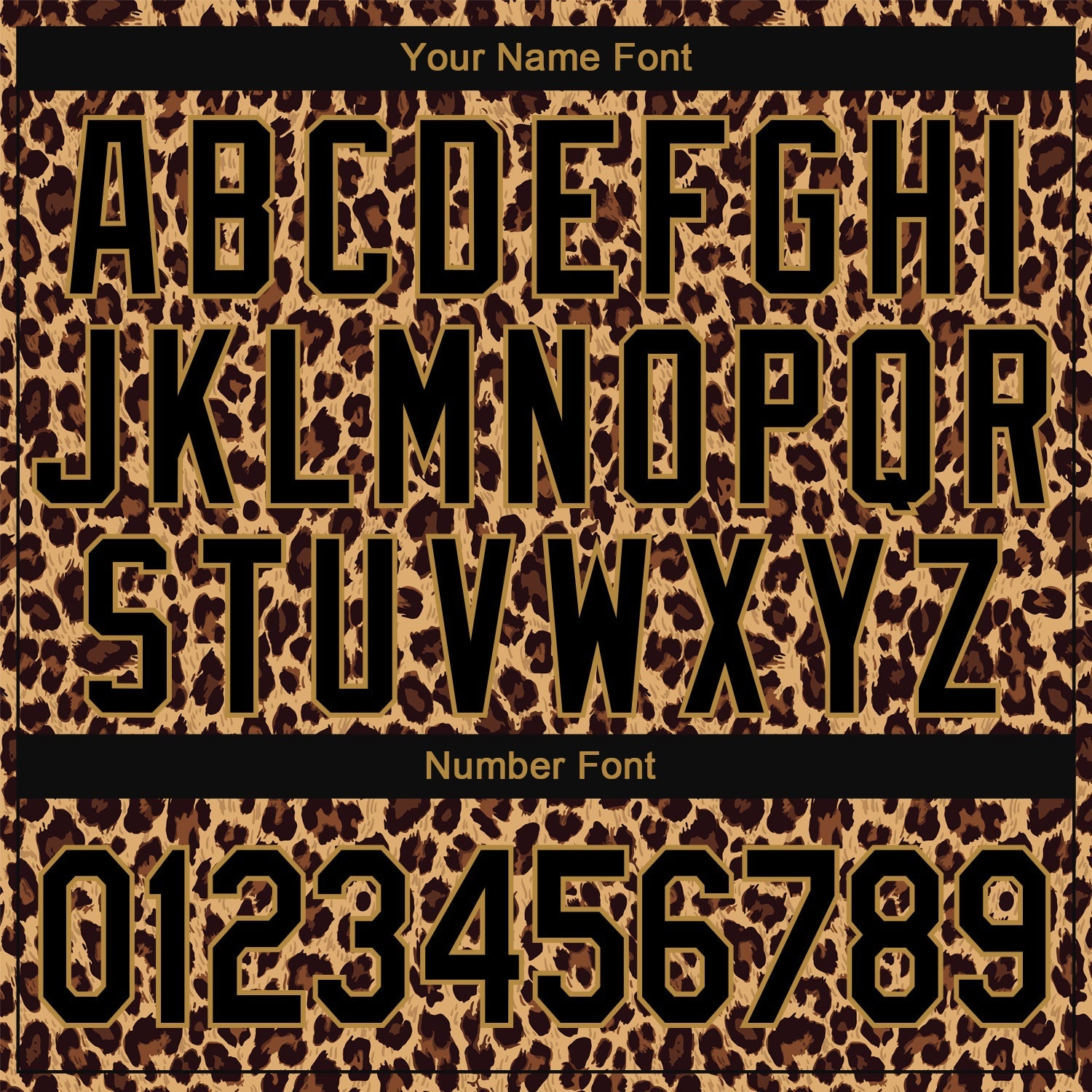 Custom Stitched Brown Brown-Old Gold 3D Pattern Design Leopard Sports Pullover Sweatshirt Hoodie view 4