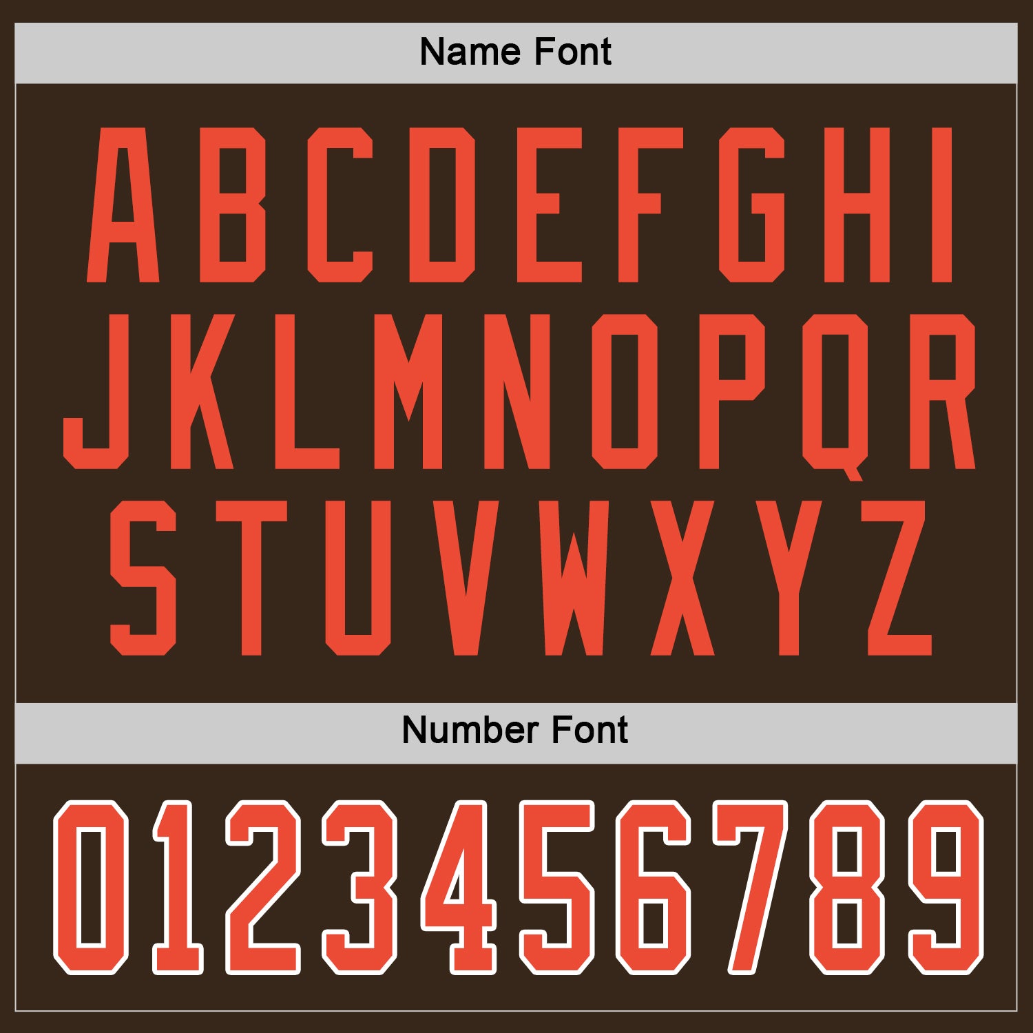 Custom Brown Orange-White Hockey Jersey view 3