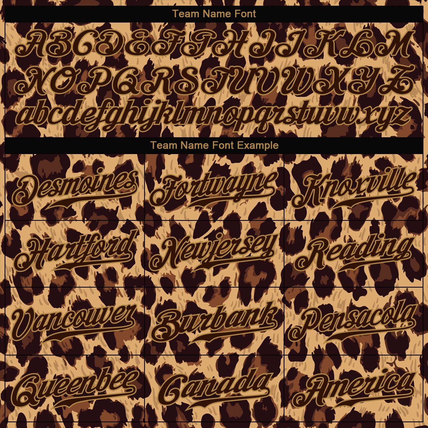Custom Brown Brown-Old Gold 3D Pattern Design Leopard Authentic Baseball Jersey view 4
