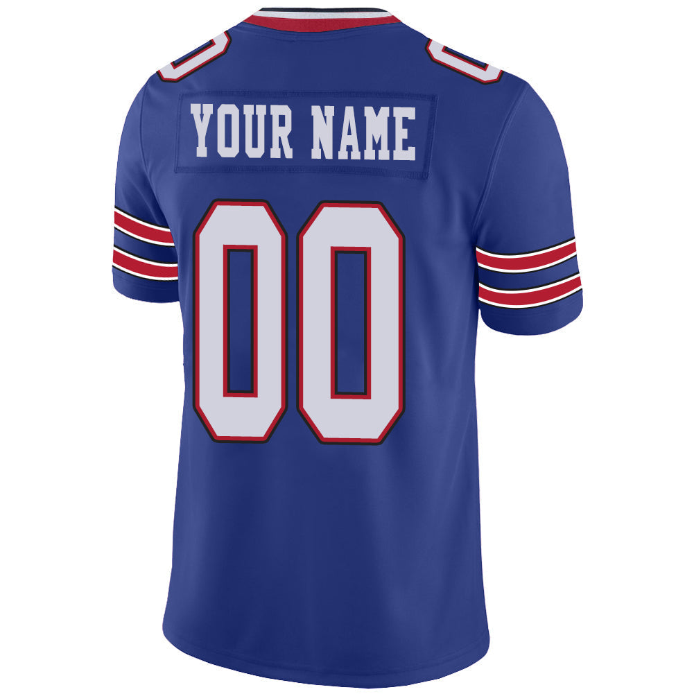 Custom B.Bills Stitched American Football Jerseys Personalize Birthday Gifts Blue Jersey view 3