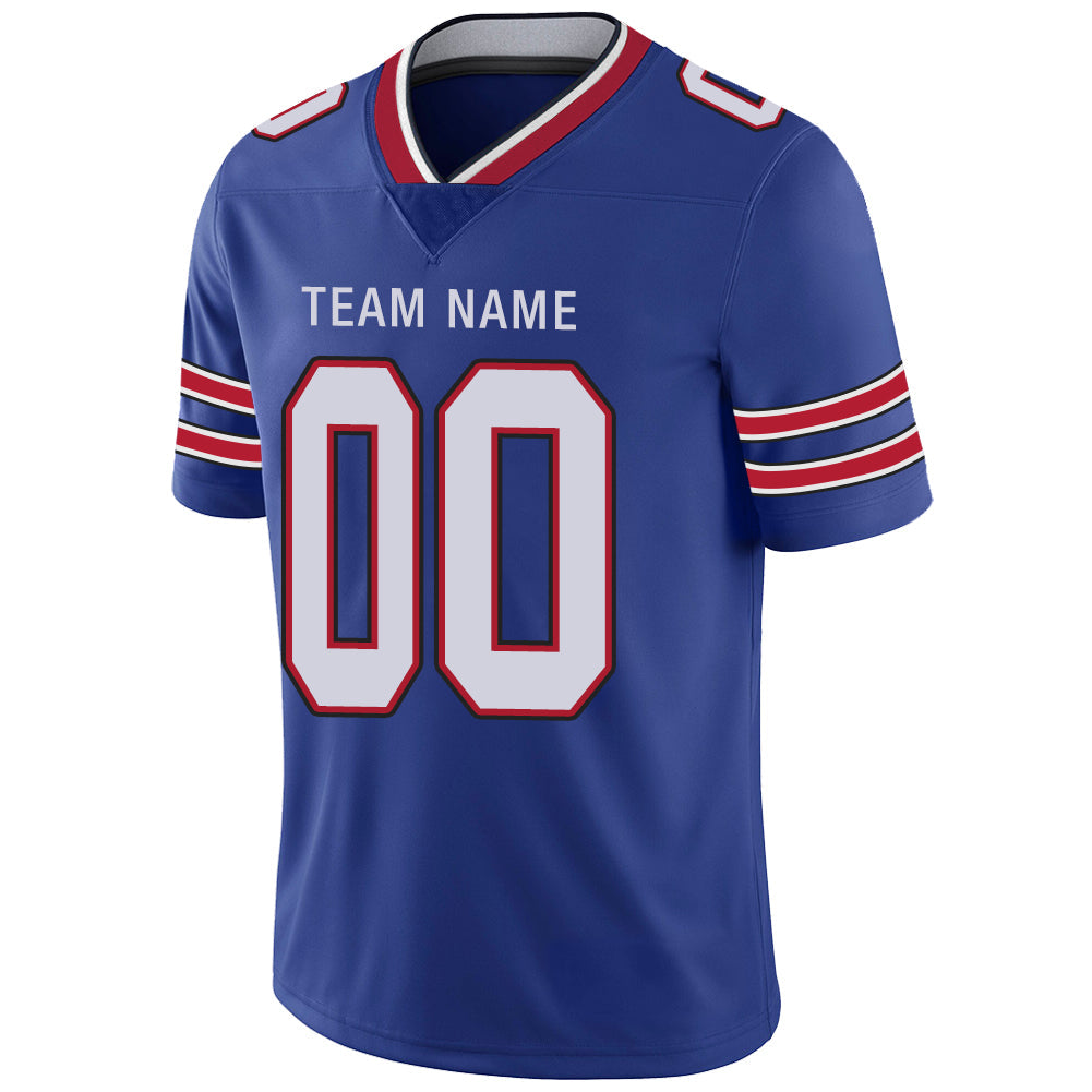 Custom B.Bills Stitched American Football Jerseys Personalize Birthday Gifts Blue Jersey view 4