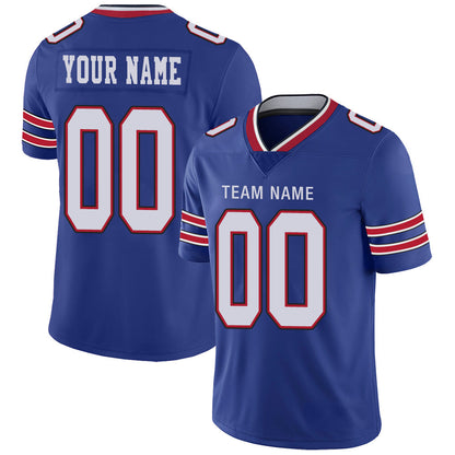 Custom B.Bills Stitched American Football Jerseys Personalize Birthday Gifts Blue Jersey - Main View