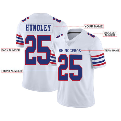 Custom B.Bills Stitched American Jerseys Personalize Birthday Gifts White Football Jerseys view 2