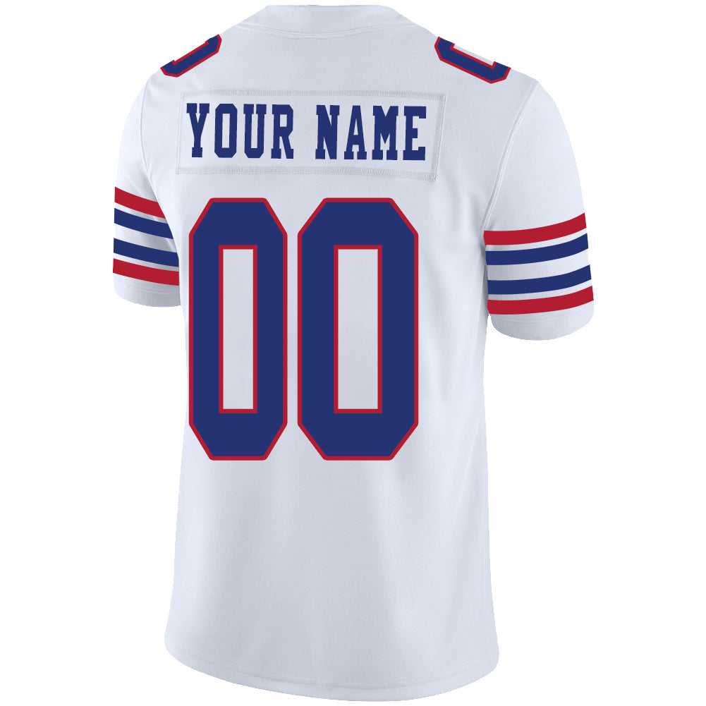 Custom B.Bills Stitched American Jerseys Personalize Birthday Gifts White Football Jerseys view 3