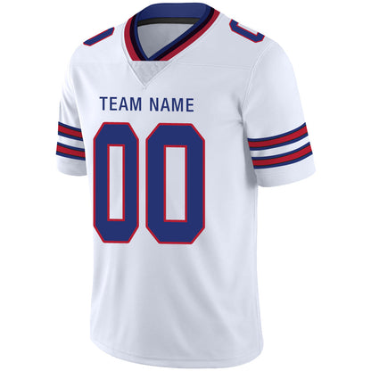 Custom B.Bills Football Stitched American Jerseys Personalize Birthday Gifts White Jersey view 4