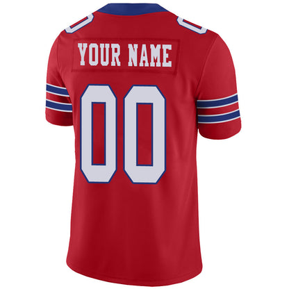 Custom B.Bills Stitched American Football Jerseys Personalize Birthday Gifts Red Jersey view 3