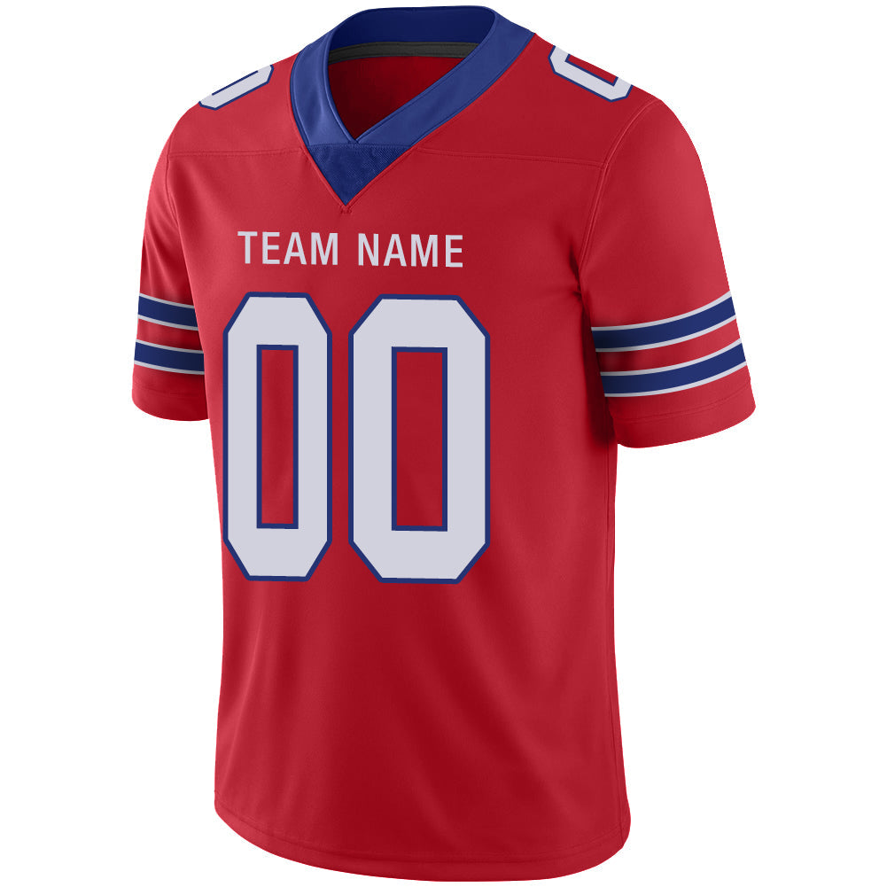 Custom B.Bills Stitched American Football Jerseys Personalize Birthday Gifts Red Jersey view 4