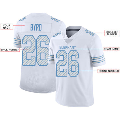 Custom B.Bills Stitched American Football Jerseys Personalize Birthday Gifts White Jersey view 2