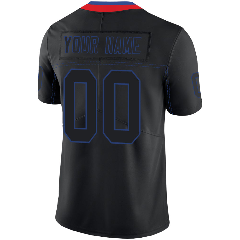 Custom B.Bills Stitched American Football Jerseys Personalize Birthday Gifts Black Jersey view 3