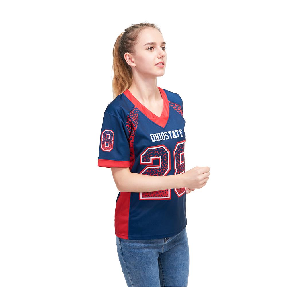 Custom Royal Red-White Drift Fashion Football Jersey view 2