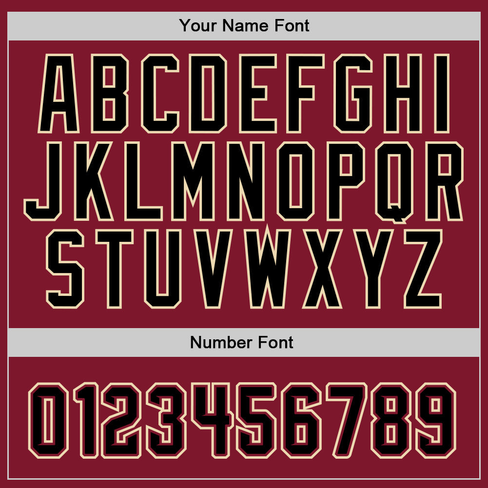 Custom Stitched Burgundy Black-Cream Sports Pullover Sweatshirt Hoodie view 5
