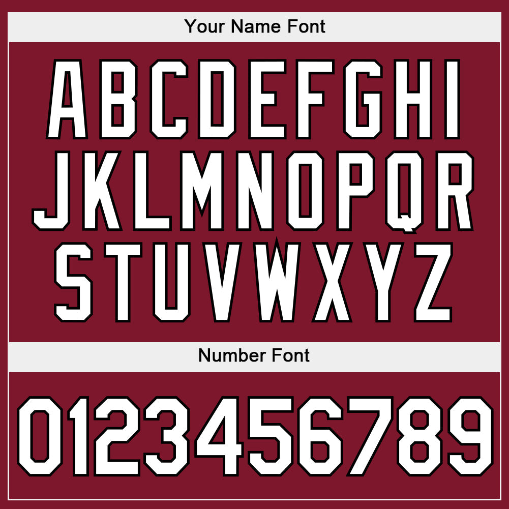 Custom Stitched Burgundy White-Black Sports Pullover Sweatshirt Hoodie view 5