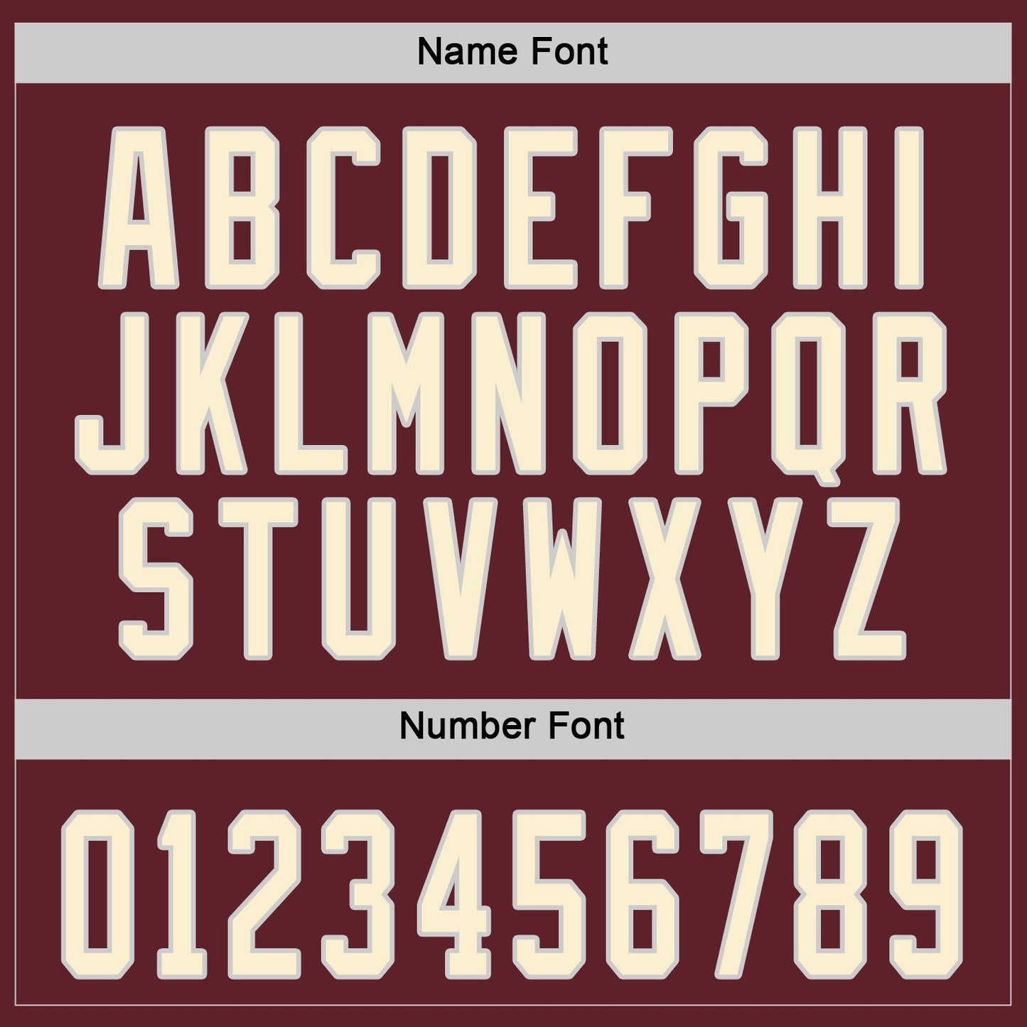 Custom Burgundy Cream-Black Hockey Jersey view 3
