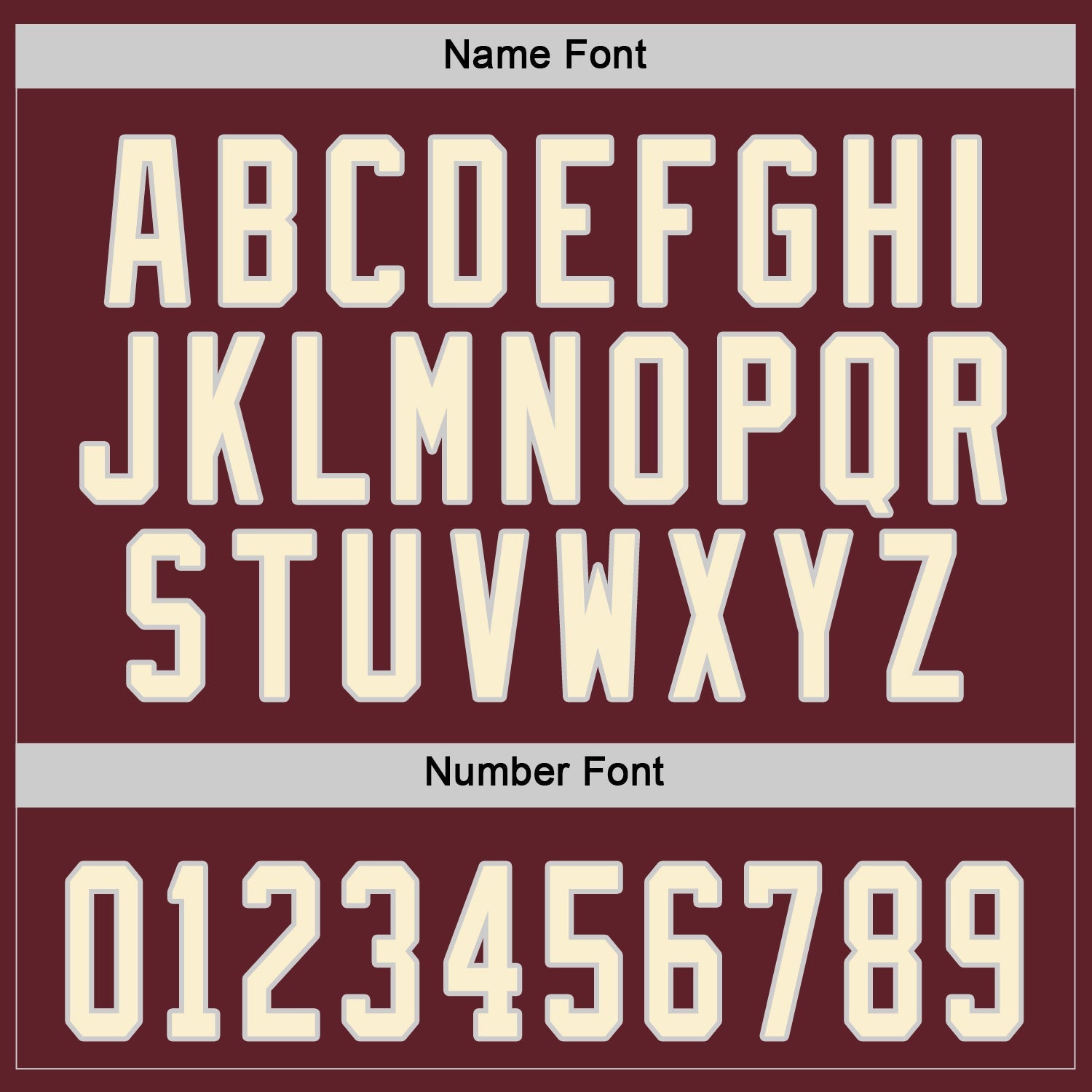 Custom Burgundy Cream-Black Hockey Jersey view 3