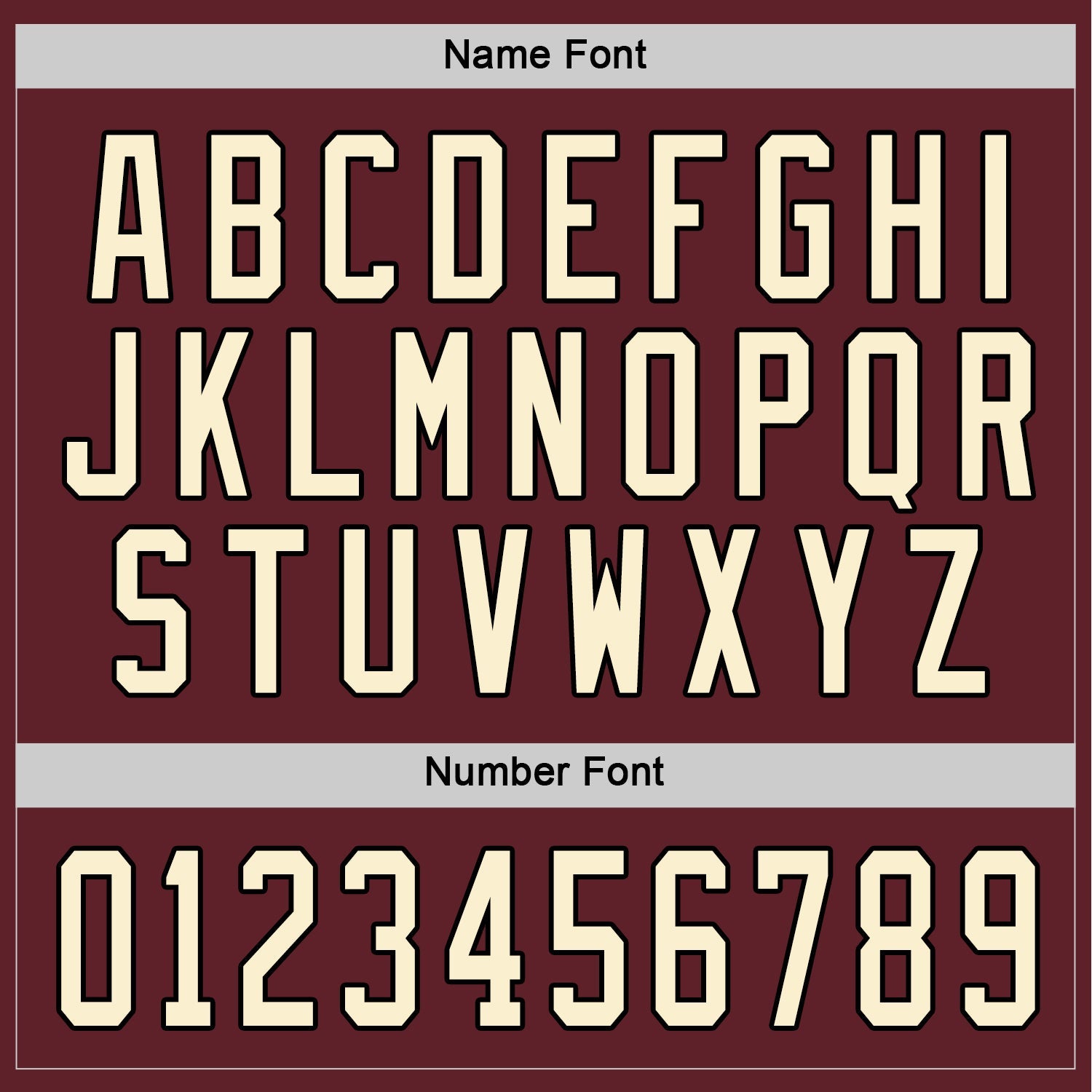 Custom Burgundy Cream-Black Hockey Jersey view 3