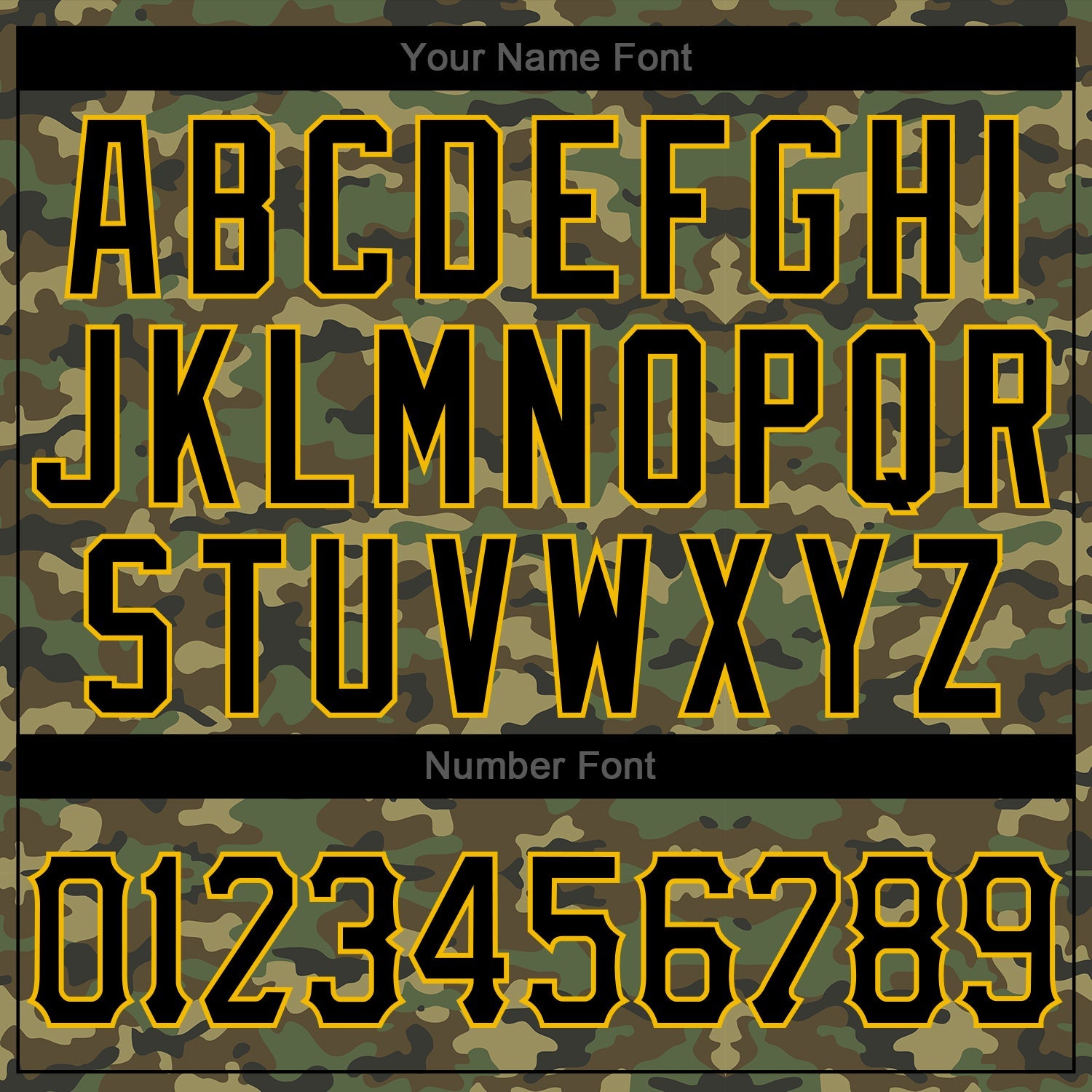Custom Camo Black-Gold Authentic Salute To Service Baseball Jersey view 5