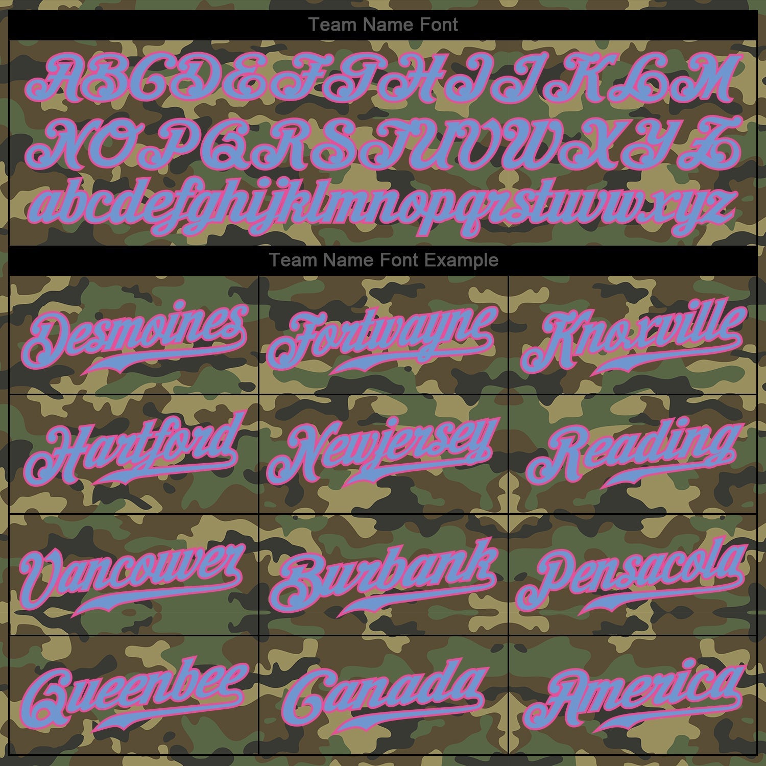 Custom Camo Light Blue-Pink Authentic Salute To Service Baseball Jersey view 4