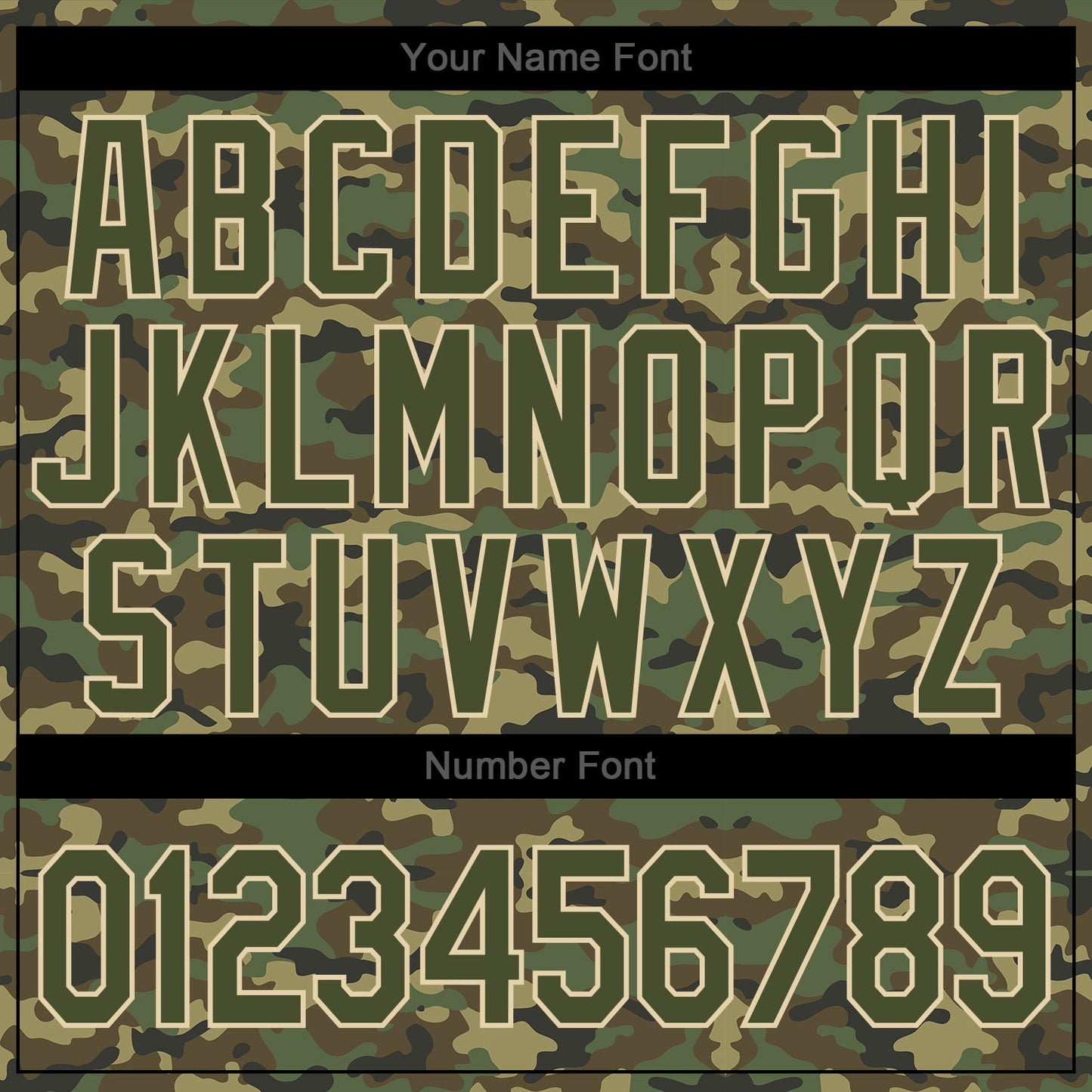 Custom Camo Olive-Cream Authentic Salute To Service Baseball Jersey view 5