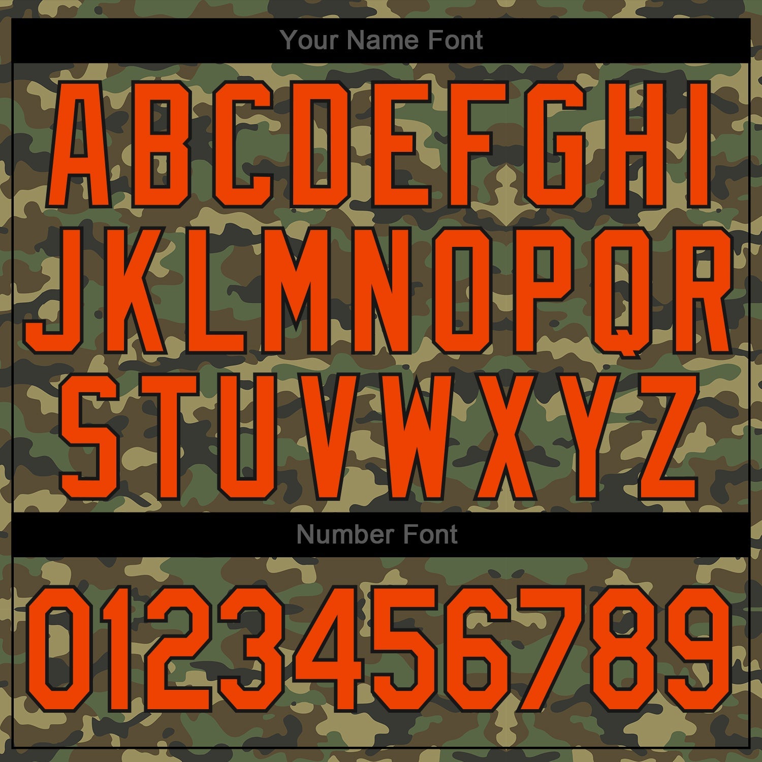 Custom Camo Orange-Black Authentic Salute To Service Baseball Jersey view 6