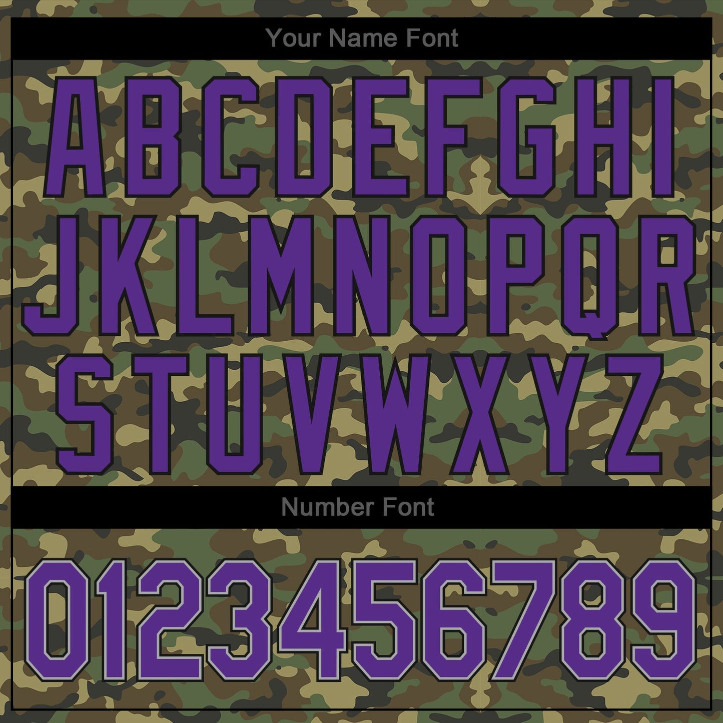 Custom Camo Purple-Black Authentic Salute To Service Baseball Jersey view 5