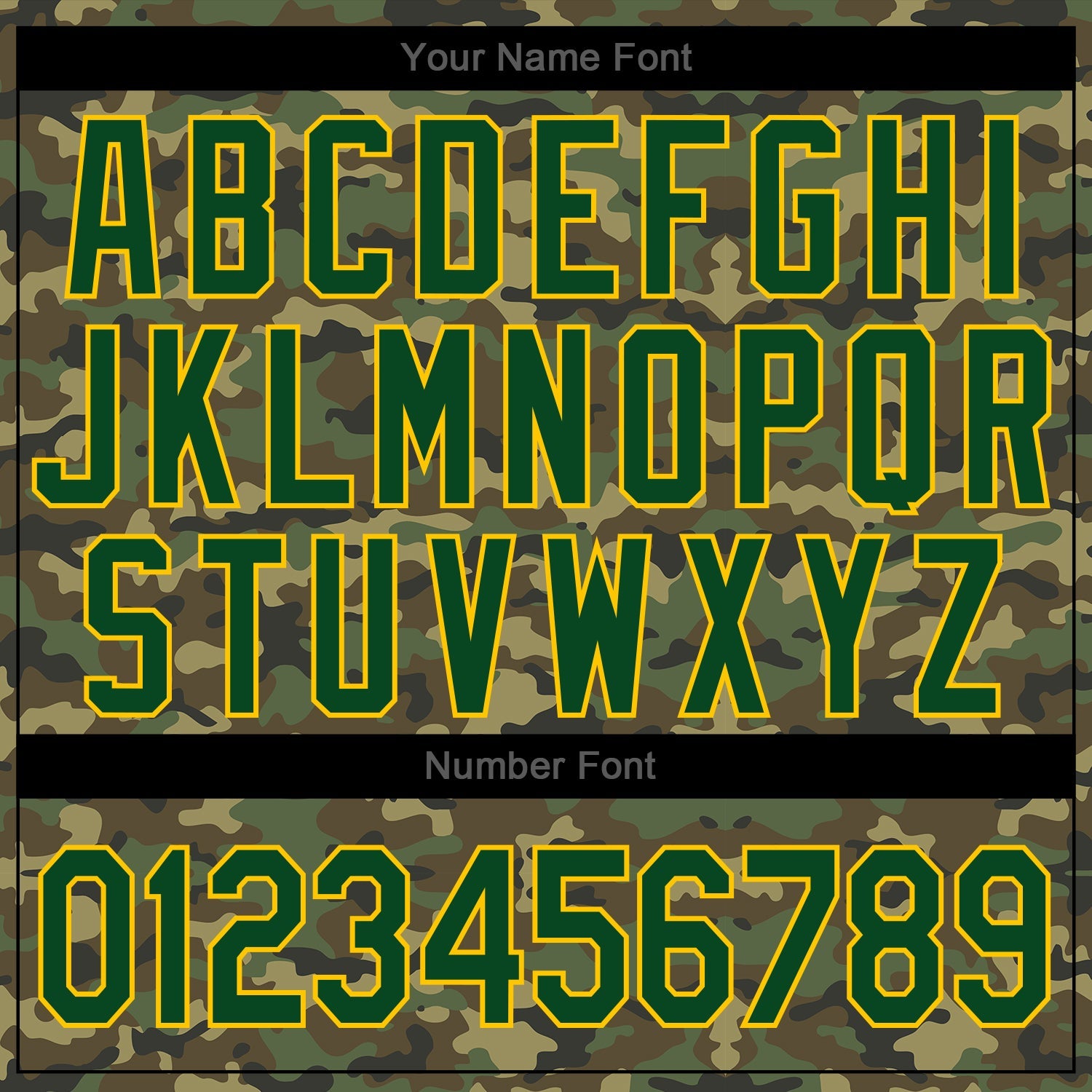 Custom Camo Green-Gold Authentic Salute To Service Baseball Jersey view 6