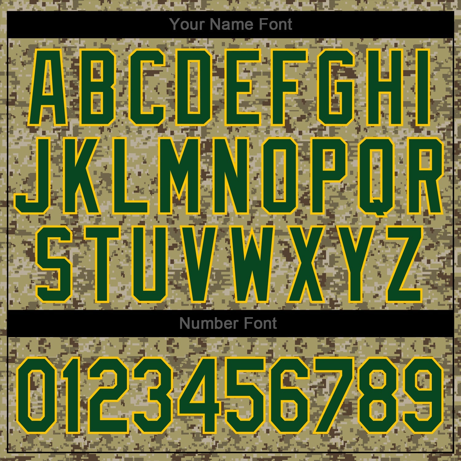 Custom Camo Green-Gold Authentic Salute To Service Baseball Jersey view 5