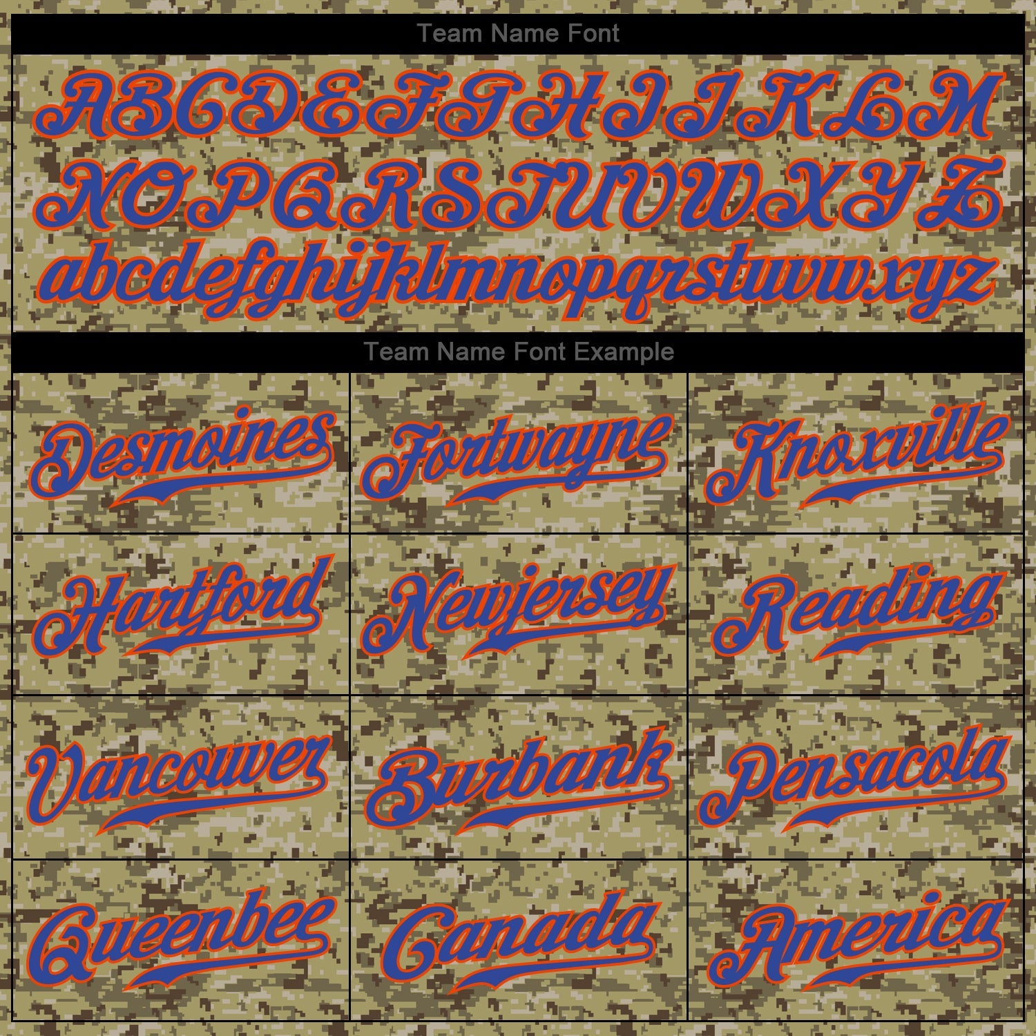 Custom Camo Royal-Orange Authentic Salute To Service Baseball Jersey view 4