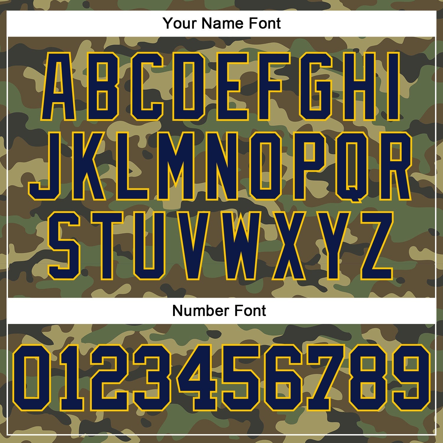 Custom Camo Navy-Gold Authentic Salute To Service Baseball Jersey view 5