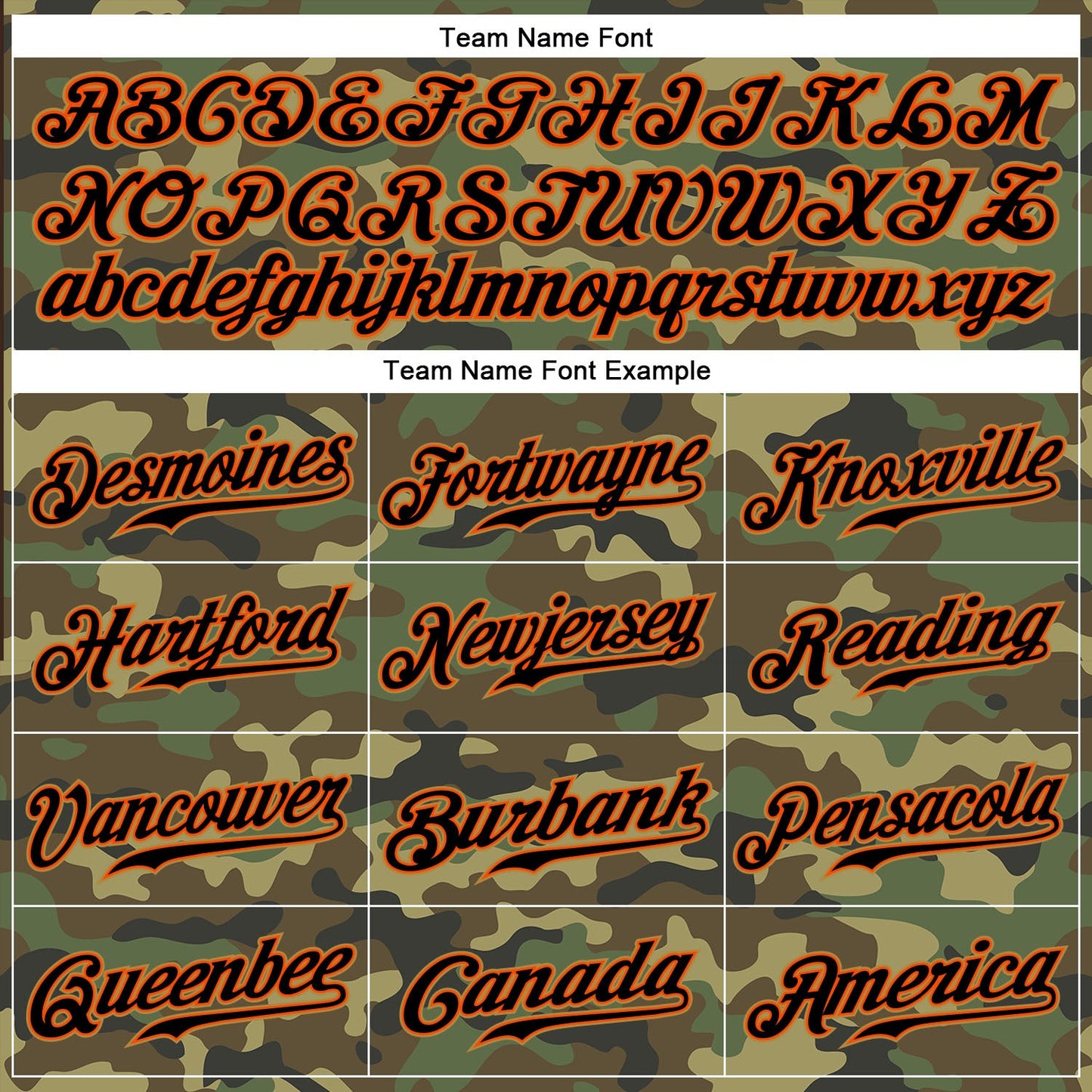 Custom Camo Black-Orange Authentic Salute To Service Baseball Jersey view 5