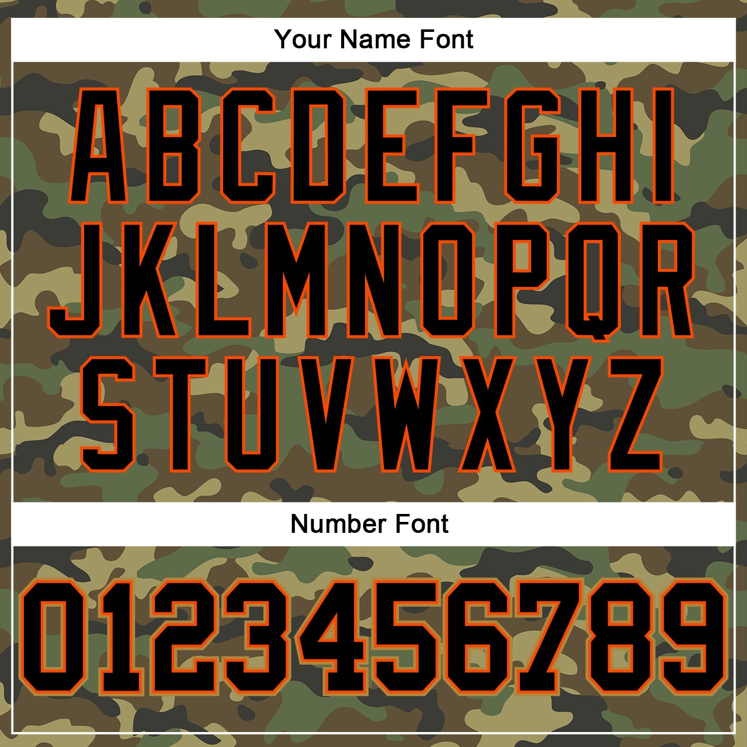 Custom Camo Black-Orange Authentic Salute To Service Baseball Jersey view 6