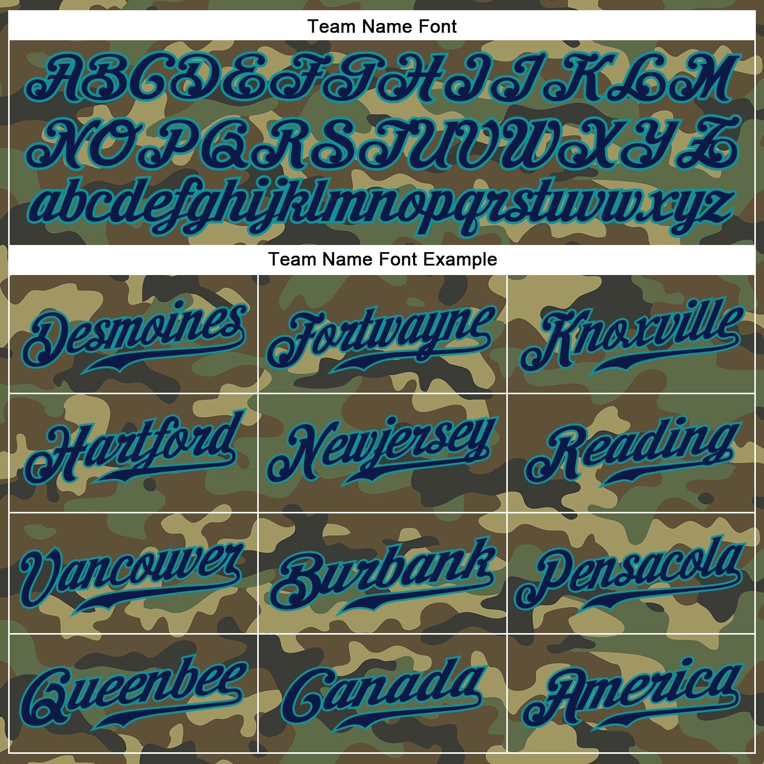Custom Camo Navy-Teal Authentic Salute To Service Baseball Jersey view 4