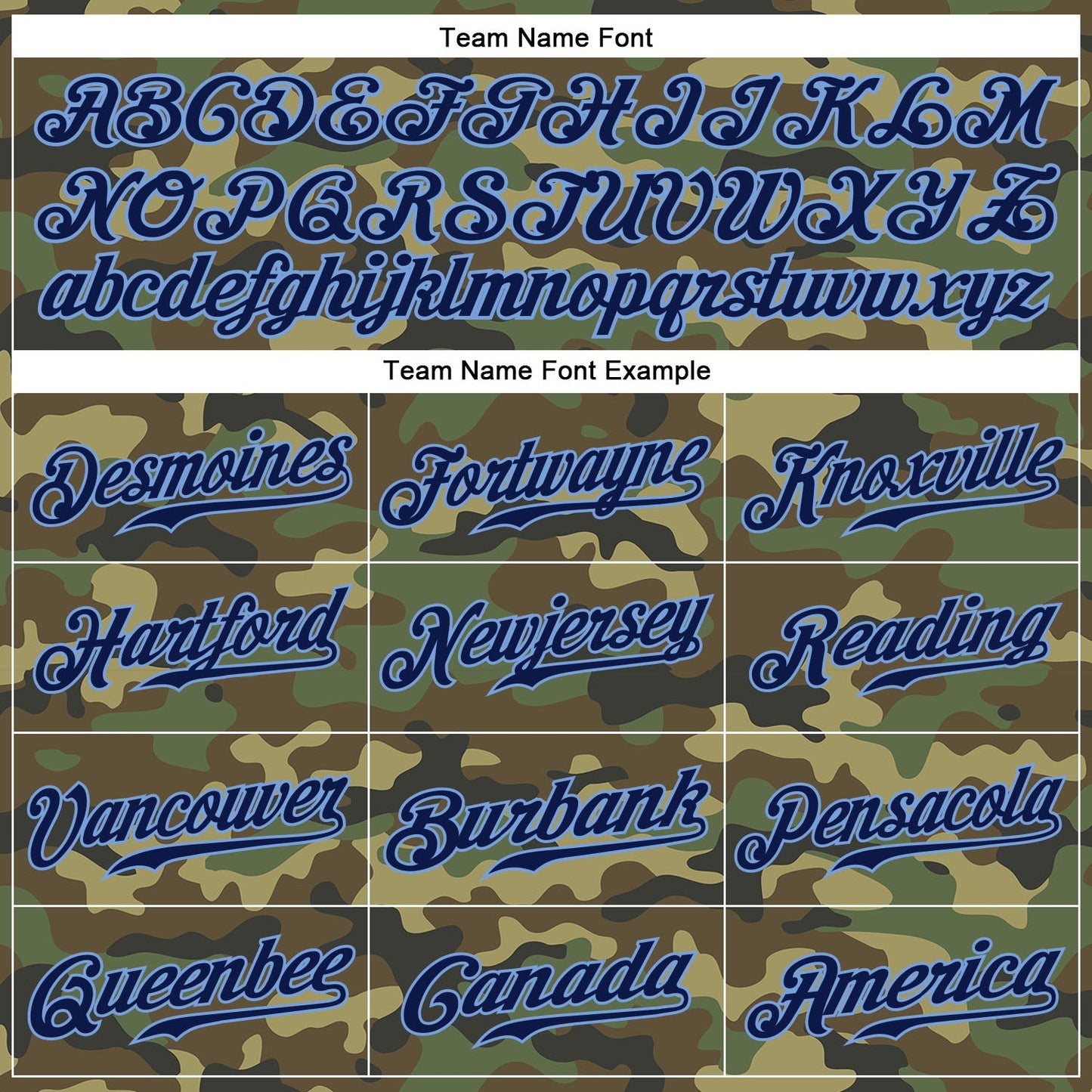 Custom Camo Navy-Powder Blue Authentic Salute To Service Baseball Jersey view 4