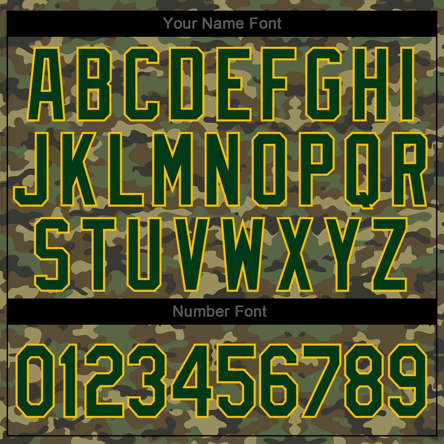Custom Stitched Camo Green-Gold Sports Pullover Sweatshirt Salute To Service Hoodie view 6