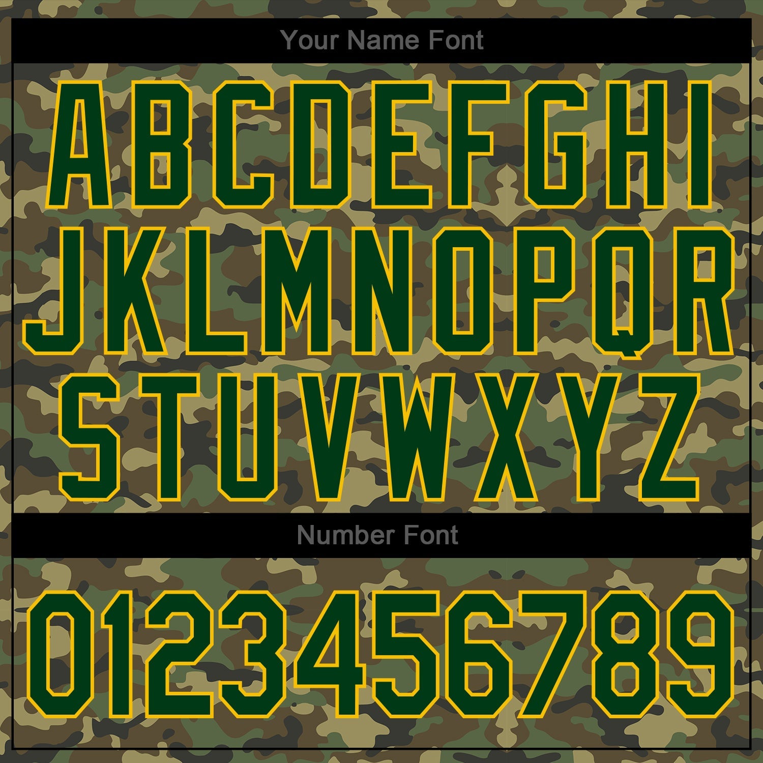 Custom Stitched Camo Green-Gold Sports Pullover Sweatshirt Salute To Service Hoodie view 6