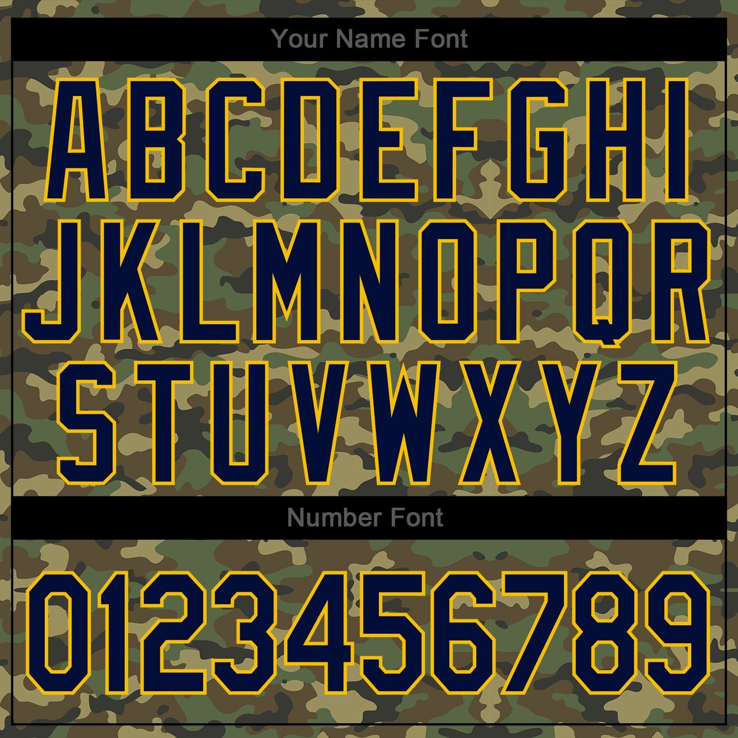 Custom Stitched Camo Navy-Gold Sports Pullover Sweatshirt Salute To Service Hoodie view 6