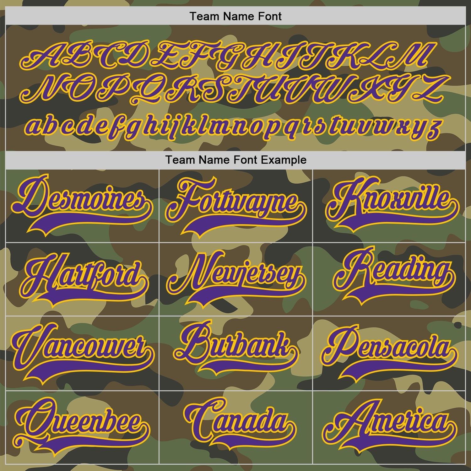 Custom Camo Purple-Gold Salute To Service Hockey Jersey view 4