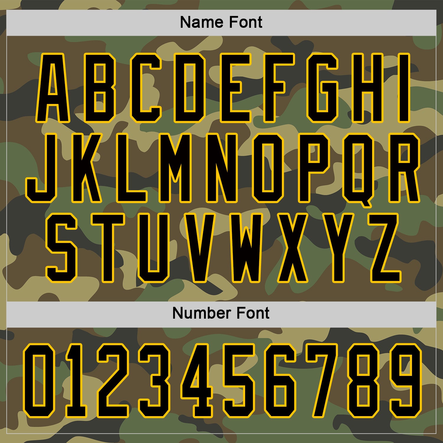 Custom Camo Black-Gold Salute To Service Hockey Jersey view 3