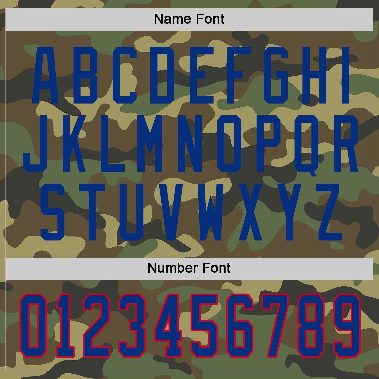 Custom Camo Royal-Red Salute To Service Hockey Jersey view 3
