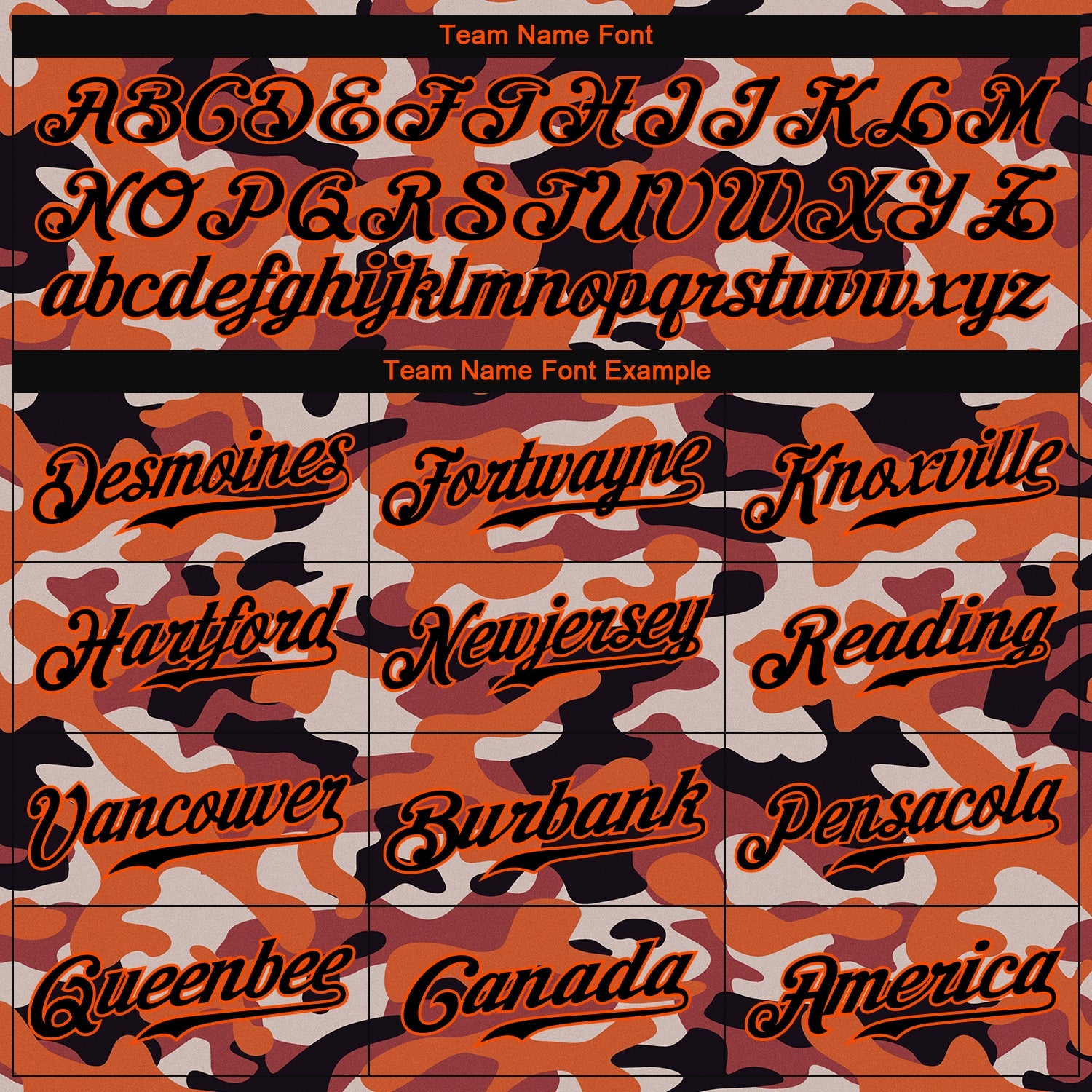Custom Camo Black-Orange Authentic Salute To Service Baseball Jersey view 4