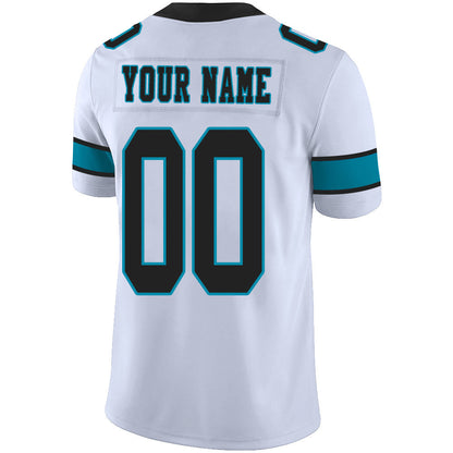 Custom C.Panther Stitched American Football Jerseys Personalize Birthday Gifts White Jersey view 3