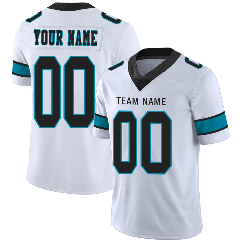 Custom C.Panther Stitched American Football Jerseys Personalize Birthday Gifts White Jersey - Main View