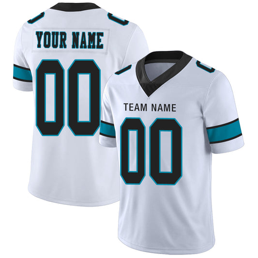 Custom C.Panther Stitched American Football Jerseys Personalize Birthday Gifts White Jersey - Main View